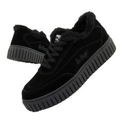 Buty Lee Cooper LCJ-24-01-2973L czarne. Czarne buty sportowe na co dzień damskie bez wzorów, ze skóry. Za 263.32 zł.
