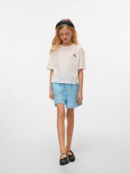 Vero Moda Girl Koszulka "Berry Kelly" w kolorze białym rozmiar: 122/128. Białe koszulki dziewczęce Vero Moda Girl, s, bez wzorów, z bawełny, bez ramiączek. Za 41.69 zł.