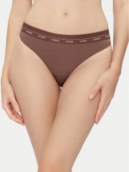 Guess Figi brazylijskie O5RE25 KCF20 Brązowy. Brązowe figi damskie Guess, xs, z aplikacjami, z syntetyku. Za 99.99 zł.