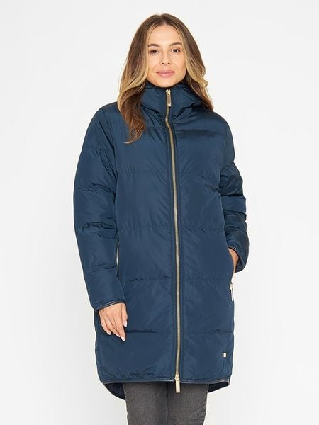 TicketWOMAN Płaszcz pikowany "Stella" w kolorze granatowym rozmiar: 38. Niebieskie płaszcze damskie TicketWOMAN, bez wzorów. Za 253.54 zł.