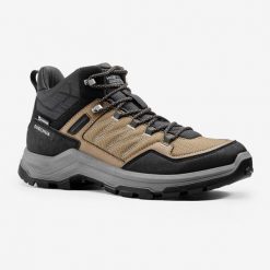 Buty turystyczne męskie Quechua MH100 mid wodoodporne. Buty trekkingowe męskie QUECHUA, z kauczuku, przed kolano, bez zapięcia, trekkingowe. Za 269.99 zł.