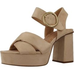 Sandały MTNG 53402M Beżowy. Brązowe obuwie trekkingowe damskie MTNG, bez wzorów, ze skóry, bez obcasa. Za 167.99 zł.