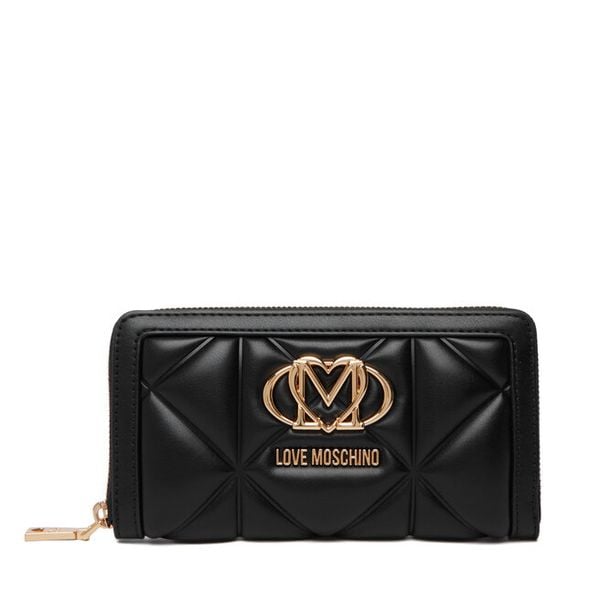 Portfel LOVE MOSCHINO. Czarne portfele damskie Love Moschino, bez wzorów. Za 529.99 zł.