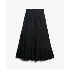 Spódnica damska Superdry Ibiza Maxi. Czarne spódniczki damskie Superdry., na lato, s, bez wzorów, maxi. Za 401.30 zł.