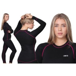 Bielizna termoaktywna damska Ice-Q Smart Woman Black/Violet. Czarna bielizna termoaktywna damska ICE-Q, xl, bez wzorów. W wyprzedaży za 129.99 zł.