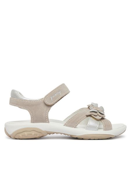 Primigi Sandały 1383711 S Beżowy. Brązowe sandały dziewczęce Primigi, ze skóry, bez zapięcia. Za 279.99 zł.