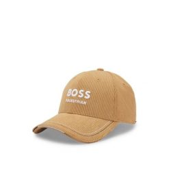 Klasyczna czapka truckerka Boss Equestrian. Brązowe czapki męskie BOSS EQUESTRIAN, bez wzorów, z materiału, eleganckie. Za 230.50 zł.