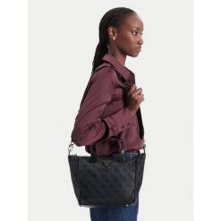 Torebka Guess. Szare torebki klasyczne damskie Guess, z aplikacjami, bez dodatków. Za 544.99 zł.