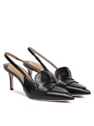 LAUREN RALPH LAUREN Szpilki 802982850001 Czarny. Czarne szpilki Lauren Ralph Lauren, bez wzorów, ze skóry, bez obcasa. Za 619.99 zł.