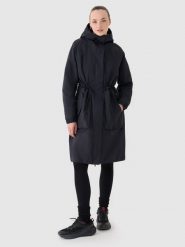 4F Parka przejściowa membrana 8000 damska - czarna XL. Czarne parki damskie 4f, m, bez wzorów, z dzianiny. W wyprzedaży za 299.99 zł.