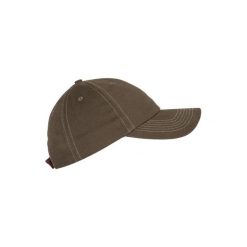 Czapka myśliwska z daszkiem Taiga 100. Brązowe czapki męskie SOLOGNAC, bez wzorów, z bawełny, sportowe. Za 29.99 zł.