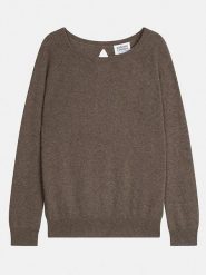 AUTHENTIC CASHMERE Kaszmirowy sweter "Dibona" w kolorze ciemnobrązowym rozmiar: L. Brązowe swetry klasyczne damskie AUTHENTIC CASHMERE, l, z kaszmiru, bez kołnierzyka. Za 300.92 zł.