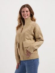 TRAVELIN' Kardigan w kolorze beżowym rozmiar: S. Brązowe kardigany damskie Travelin', s, bez wzorów. Za 304.99 zł.