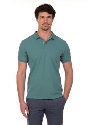 The Time of Bocha Koszulka polo w kolorze turkusowym rozmiar: XL. Niebieskie koszulki polo męskie The Time of Bocha, xl, bez wzorów, z bawełny, bez ramiączek. Za 86.99 zł.