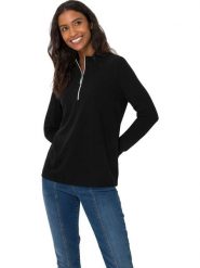 Heine Sweter w kolorze czarnym rozmiar: 42. Czarne golfy damskie Heine, bez wzorów, bez ramiączek. Za 60.99 zł.
