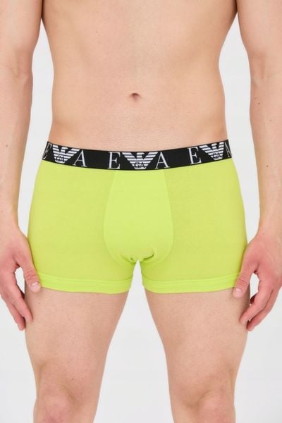 EMPORIO ARMANI Bokserki 3-pack czarne, zielone, Rozmiar S. Czarne bokserki męskie Emporio Armani, bez wzorów, z gumy. W wyprzedaży za 135.99 zł.