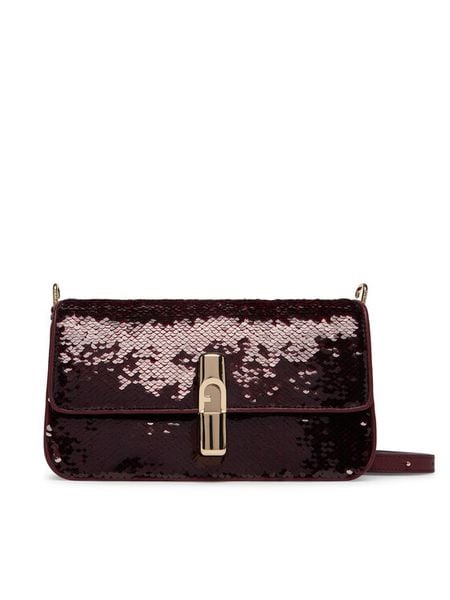 Furla Torebka Iride S WB01950 BX1377 CN 26700 Bordowy. Czerwone listonoszki damskie Furla, bez wzorów, z materiału, bez dodatków. Za 848.99 zł.