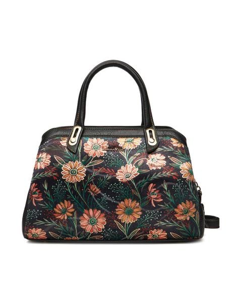 Laura Vita Torebka Aramis 05 Czarny. Czarne torebki klasyczne damskie Laura Vita, bez wzorów, ze skóry, bez dodatków. Za 299.99 zł.