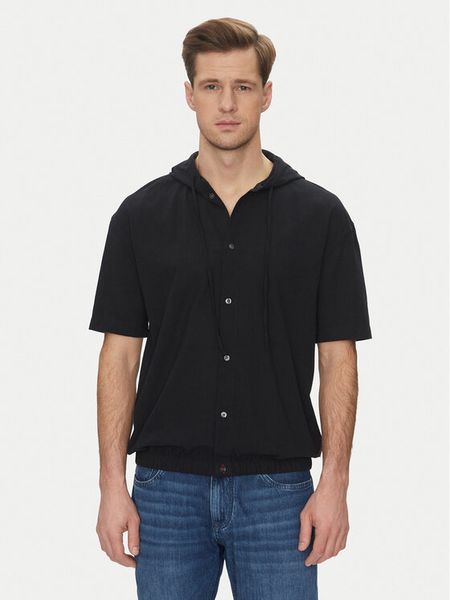 JOOP! Jeans Koszula 15 JJSH-152Habo 30046000 Czarny Casual Fit. Czarne koszule męskie Joop! Jeans, m, bez wzorów, z bawełny, bez kołnierzyka, bez ramiączek. Za 229.99 zł.