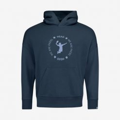 Bluza z kapturem unisex PADEL. Niebieskie bluzy sportowe damskie HEAD, xl, bez wzorów, z materiału, bez ramiączek, z kapturem. W wyprzedaży za 315.00 zł.