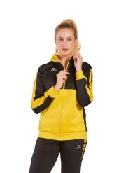Wielobarwna kurtka treningowa Erima Six Wings z kapturem. Czarne kurtki damskie Erima, uniwersalny, bez wzorów, z bawełny, z kapturem. Za 304.99 zł.