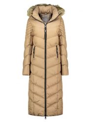 Geographical Norway Płaszcz zimowy "Capucine" w kolorze beżowym rozmiar: 3XL. Brązowe płaszcze damskie Geographical Norway, na zimę, xl, bez wzorów, z puchu. Za 261.05 zł.