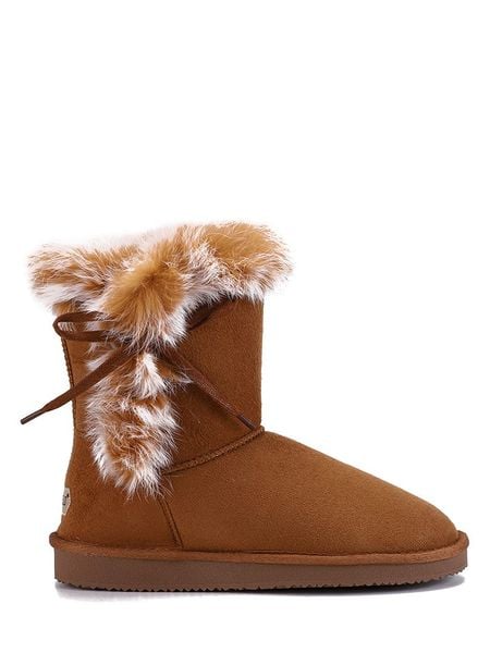 Blackfield Botki zimowe "Coma" w kolorze jasnobrązowym rozmiar: 39. Brązowe botki damskie Blackfield, na zimę, z materiału, z okrągłym noskiem, bez obcasa, bez zapięcia. Za 173.99 zł.