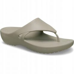 Japonki Dla Dorosłych Crocs Kadee Wedge Flip. Brązowe klapki i japonki męskie Crocs, z materiału. Za 99.99 zł.