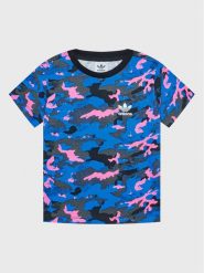 Adidas T-Shirt Allover HK0275 Kolorowy Regular Fit. Koszulki dziewczęce Adidas, m, bez wzorów, z bawełny, bez ramiączek. Za 59.99 zł.