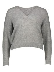 ONLY Sweter w kolorze szarym rozmiar: L. Szare swetry klasyczne damskie Only, l, bez kołnierzyka. Za 79.03 zł.