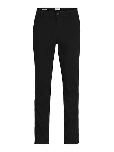 Jack & Jones Spodnie chino "Bolton" w kolorze czarnym rozmiar: W33/L32. Czarne spodnie materiałowe męskie Jack & Jones, bez wzorów. Za 95.92 zł.