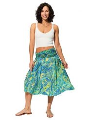 Aller Simplement Spódnica w kolorze zielono-niebieskim rozmiar: 34/36. Niebieskie spódniczki damskie Aller Simplement, bez wzorów, midi. Za 56.99 zł.