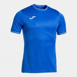 Koszulka Joma Toletum V. Niebieskie t-shirty sportowe męskie Joma, l, z meshu, bez ramiączek, do piłki nożnej. Za 127.50 zł.