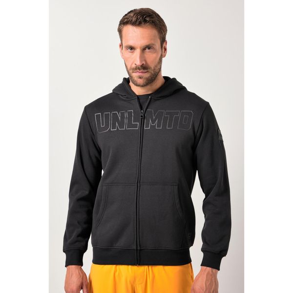 Męska Kurtka treningowa fitness dzianina dresowa kaptur do rozm. 7XL. Czarne kurtki męskie JAY-PI, m, bez wzorów, z bawełny, bez kaptura. Za 349.99 zł.