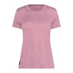 Koszulka do biegania damska Saucony Stopwatch. Czerwone bluzki sportowe damskie Saucony, l, bez wzorów, bez ramiączek. Za 119.99 zł.