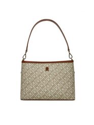Tommy Hilfiger Torebka AW0AW17342 Beżowy. Brązowe torebki klasyczne damskie Tommy Hilfiger, bez wzorów, ze skóry, bez dodatków. Za 489.99 zł.