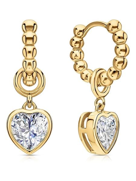 DI GIORGIO Pozłacane kolczyki-kreole z cyrkoniami rozmiar: onesize. Żółte kolczyki damskie DI GIORGIO, z cyrkonią, pozłacane. Za 161.34 zł.