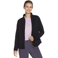 Kurtka Skechers The GO WALK Shine Jacket, Kobiety. Czarne kurtki damskie Skechers, bez wzorów, z poliesteru, bez kaptura. Za 390.00 zł.