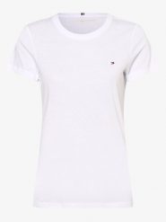 Tommy Hilfiger T-shirt Kobiety Bawełna biały, XXXL. Białe t-shirty damskie Tommy Hilfiger, bez wzorów, z bawełny, bez kołnierzyka. Za 179.95 zł.