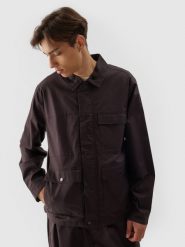 4F Bluza casual zapinana bez kaptura męska - brązowa M. Brązowe bluzy bez kaptura męskie 4f, m, z bawełny. W wyprzedaży za 59.99 zł.