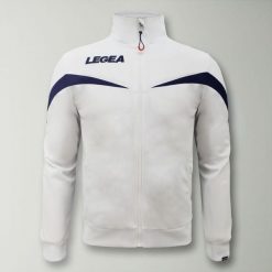 Męska Kurtka Biegowa Salvador Kluczowe Cechy Biało-Niebieska. Białe kurtki męskie Legea, m, bez wzorów, z poliesteru, z kapturem. Za 72.00 zł.