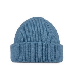 Czapka z wełny merino rybacka Ervin. Niebieskie czapki męskie Buff, bez wzorów, prążkowane, sportowe. Za 160.99 zł.