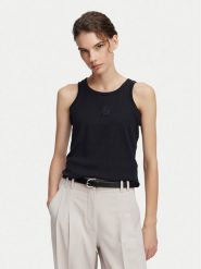 Beverly Hills Polo Club Top P-SS26W-TK550000 Granatowy Regular Fit. Niebieskie topy sportowe damskie Beverly Hills Polo Club, s, bez wzorów, z bawełny, bez ramiączek. Za 89.99 zł.