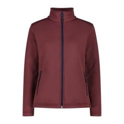 Damska rozciągliwa polarowa bluza z zamkiem CMP. Brązowe bluzy bez kaptura damskie CMP, z polaru. Za 340.00 zł.