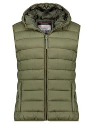 Geographical Norway Kamizelka pikowana "Vatikotal" w kolorze oliwkowym rozmiar: XXL. Brązowe kamizelki damskie Geographical Norway, xxl. Za 139.20 zł.