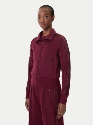 Adidas Bluza Firebird Lace KC6451 Bordowy Slim Fit. Czerwone bluzy bez kaptura damskie Adidas, s, z bawełny. Za 339.99 zł.