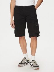 Alpha Industries Szorty materiałowe 136250 Czarny Regular Fit. Czarne szorty męskie Alpha Industries, bez wzorów, z bawełny. Za 189.99 zł.