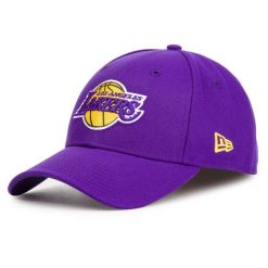 Czapka z daszkiem New Era. Fioletowe czapki z daszkiem damskie New Era, bez wzorów. Za 99.99 zł.