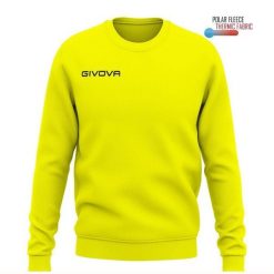 Bluza sportowa Givova Polarfleece One Yellow. Żółte bluzy sportowe damskie Givova, l, bez wzorów, z materiału, bez ramiączek, długie, bez kaptura. Za 82.90 zł.