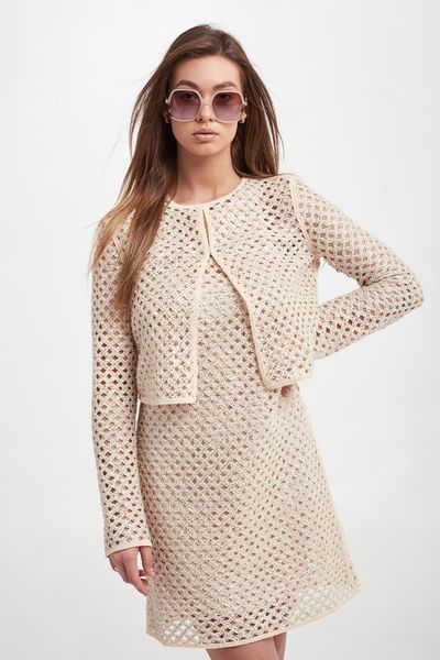 Żakiet damski ażurowy TWINSET. Marynarki i żakiety damskie Twinset Milano, w ażurowe wzory. W wyprzedaży za 1,064.63 zł.